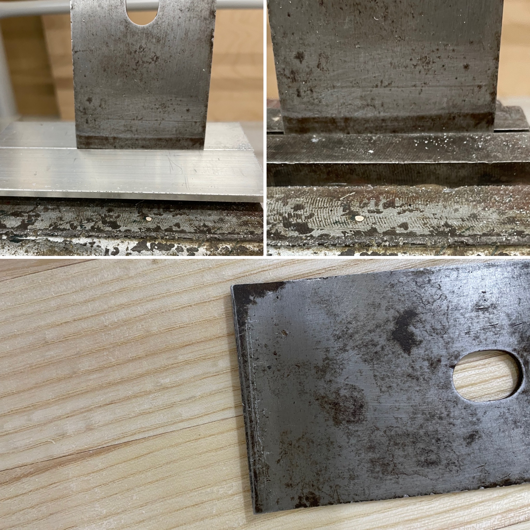 Spanbrecher im Schraubstock